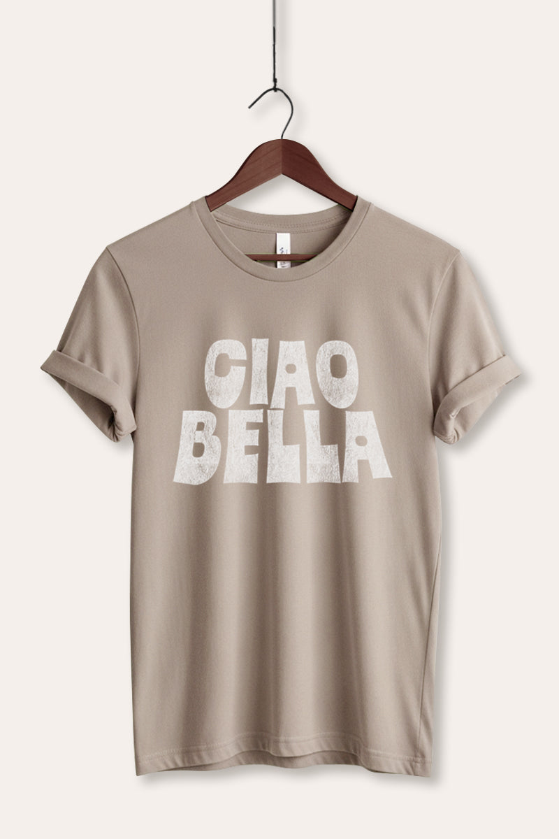 "ciao bella" graphic bella+canvas® tee