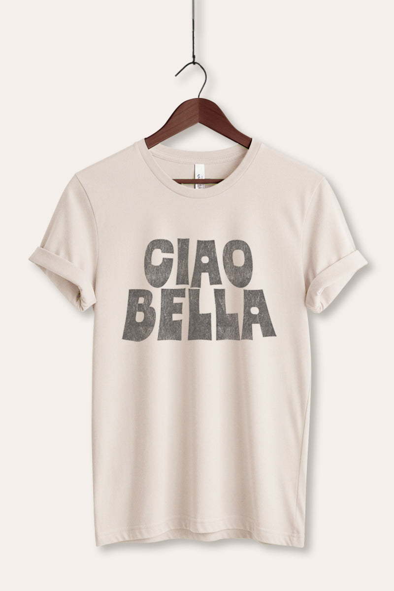 "ciao bella" graphic bella+canvas® tee