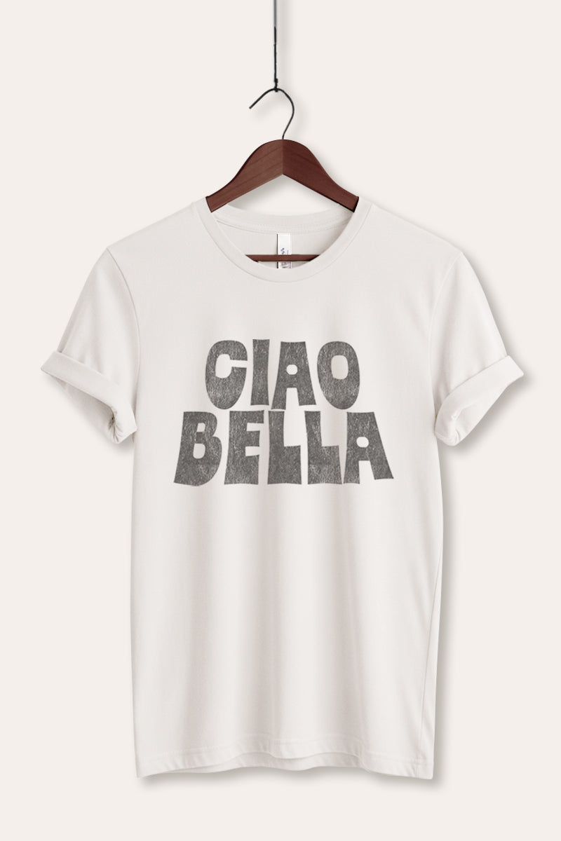 "ciao bella" graphic bella+canvas® tee