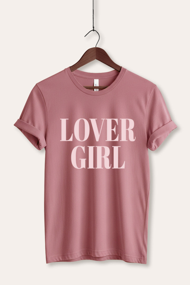 "lover girl" graphic bella+canvas® tee