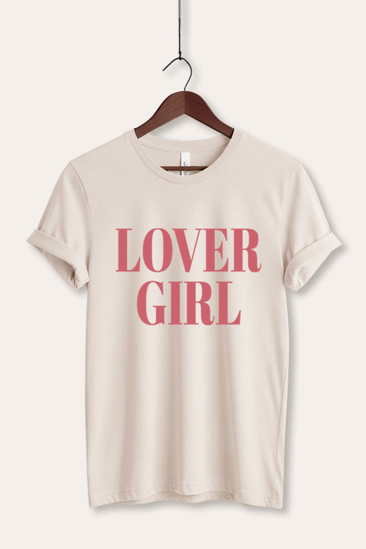 "lover girl" graphic bella+canvas® tee
