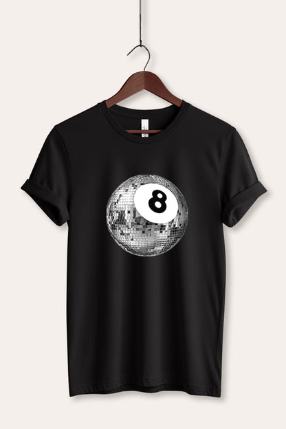 Disco 8-Ball Graphic Women's Jersey Tee