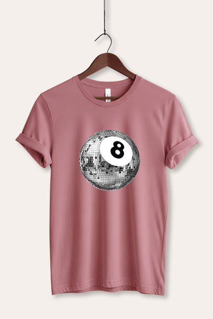 Disco 8-Ball Graphic Women's Jersey Tee
