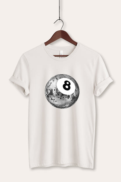 Disco 8-Ball Graphic Women's Jersey Tee