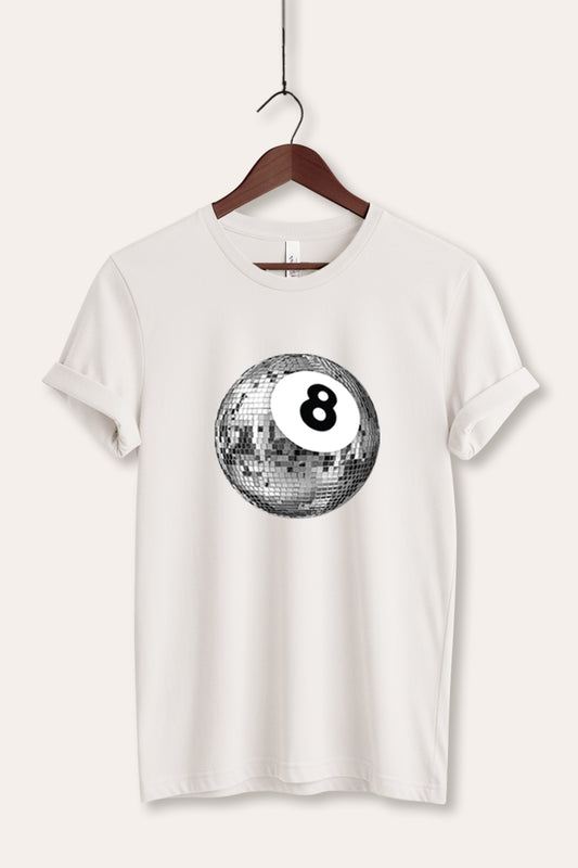 Disco 8-Ball Graphic Women's Jersey Tee