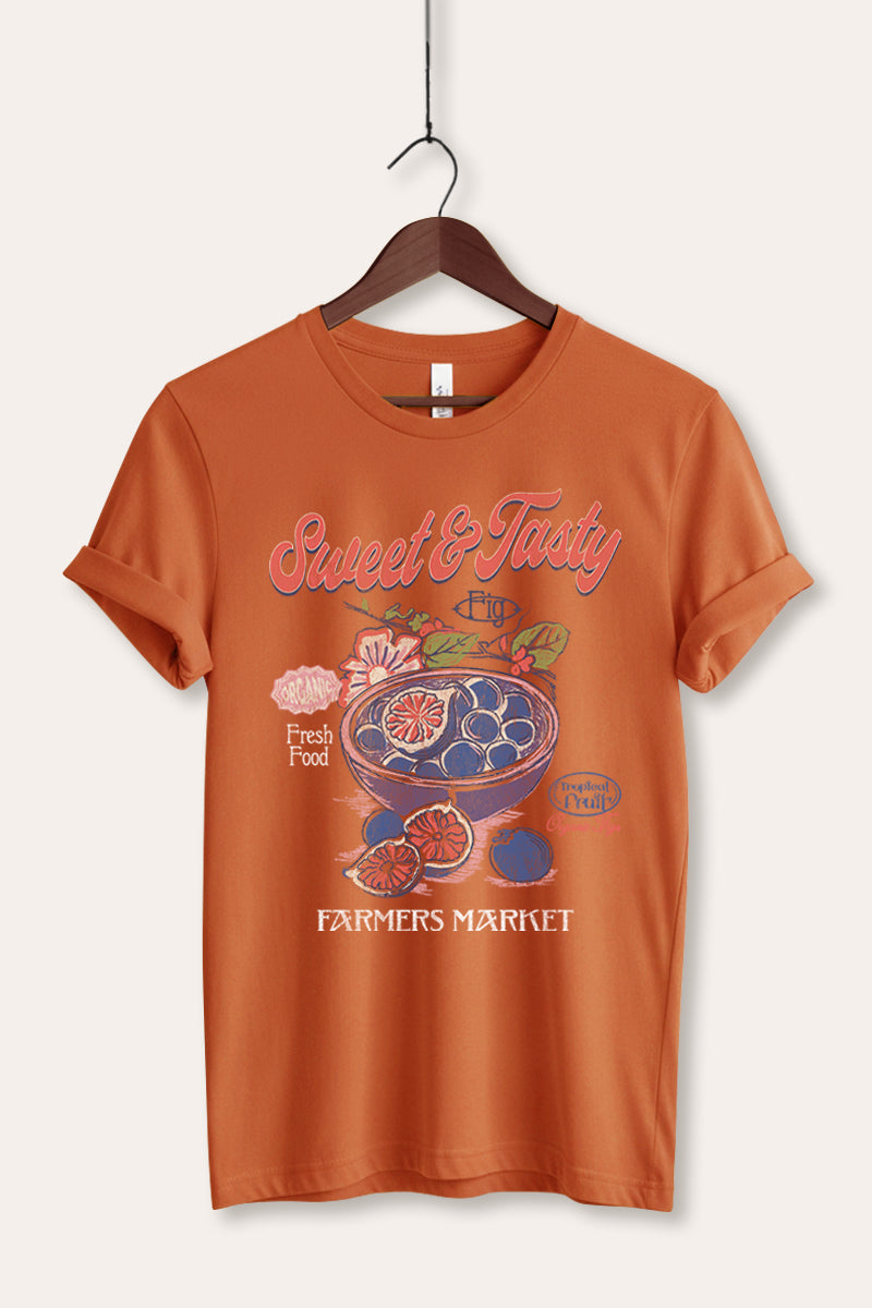 sweet & tasty blueberries graphic bella+canvas® tee