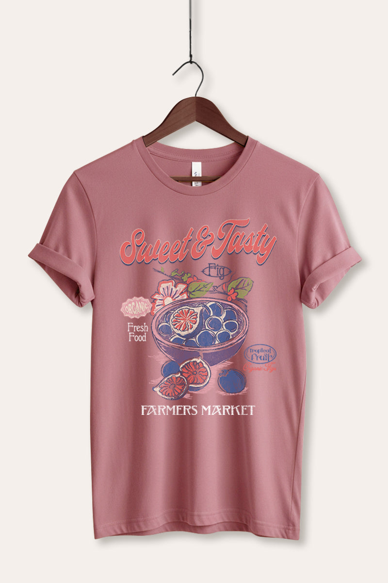 sweet & tasty blueberries graphic bella+canvas® tee