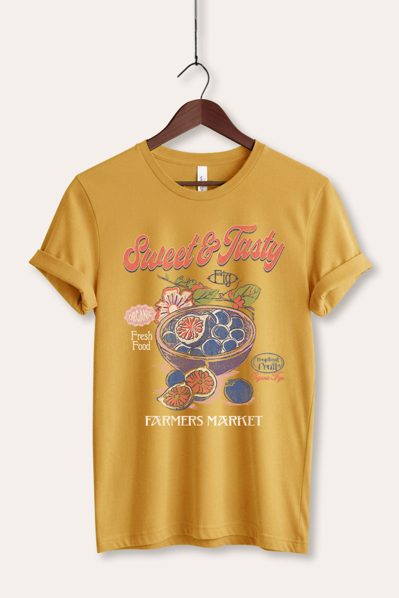 sweet & tasty blueberries graphic bella+canvas® tee