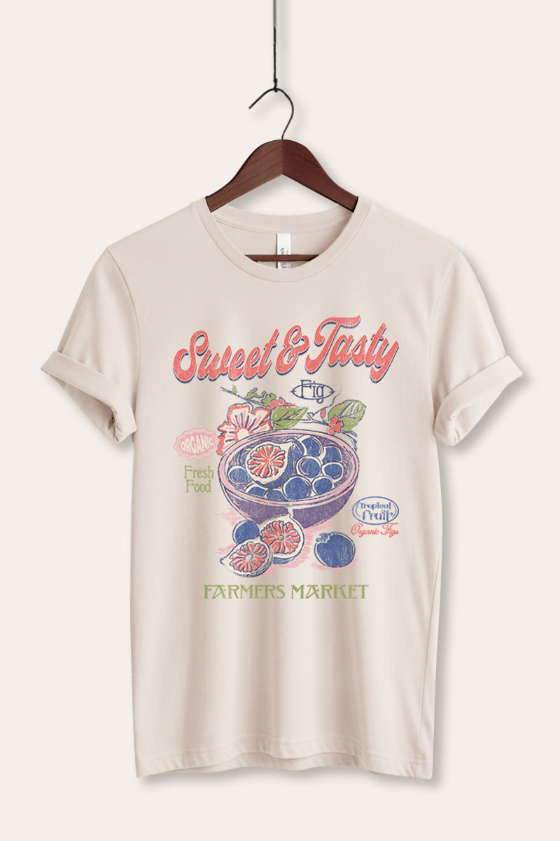 sweet & tasty blueberries graphic bella+canvas® tee