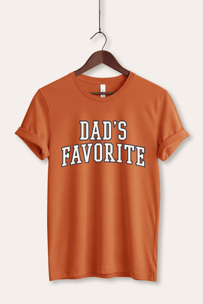 Dad's Favorite Typography Women's Jersey Tee