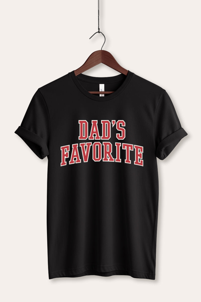 "dad's favorite" graphic bella+canvas® tee
