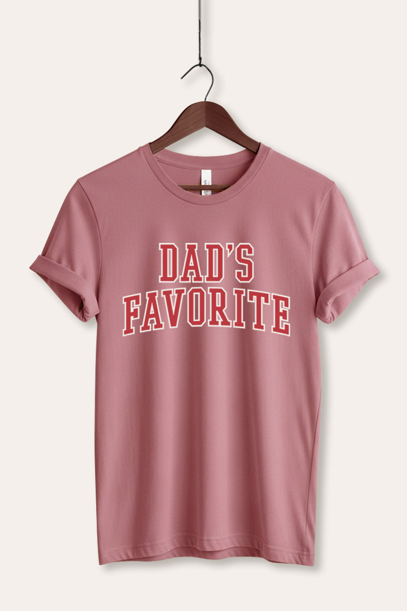 "dad's favorite" graphic bella+canvas® tee