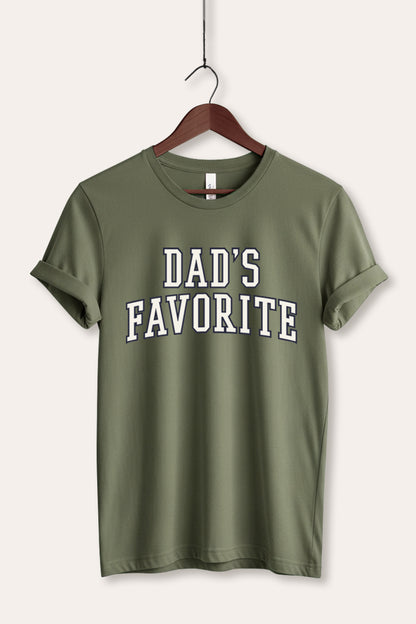 Dad's Favorite Typography Women's Jersey Tee
