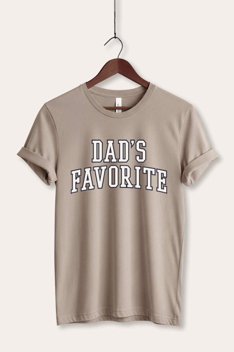 "dad's favorite" graphic bella+canvas® tee