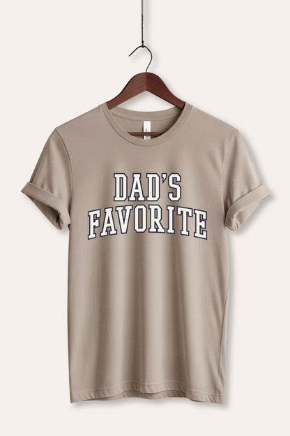 Dad's Favorite Typography Women's Jersey Tee