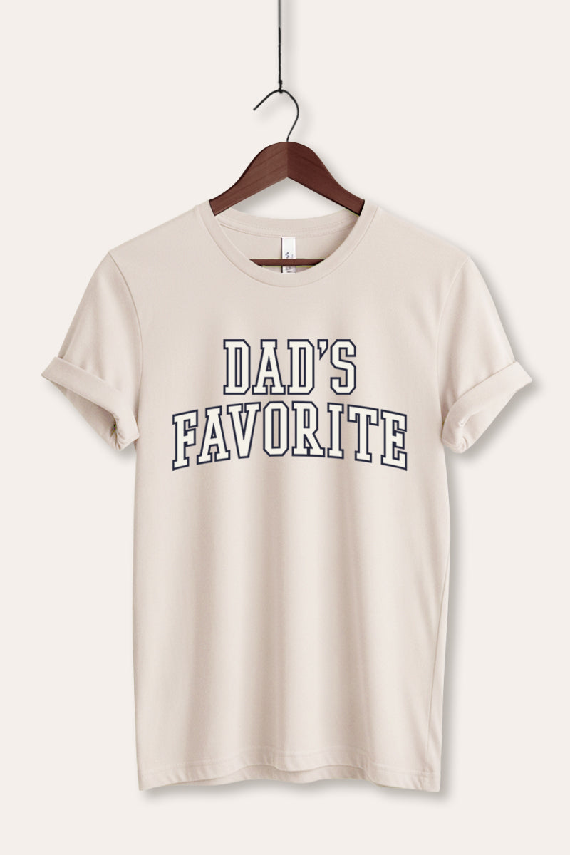 "dad's favorite" graphic bella+canvas® tee