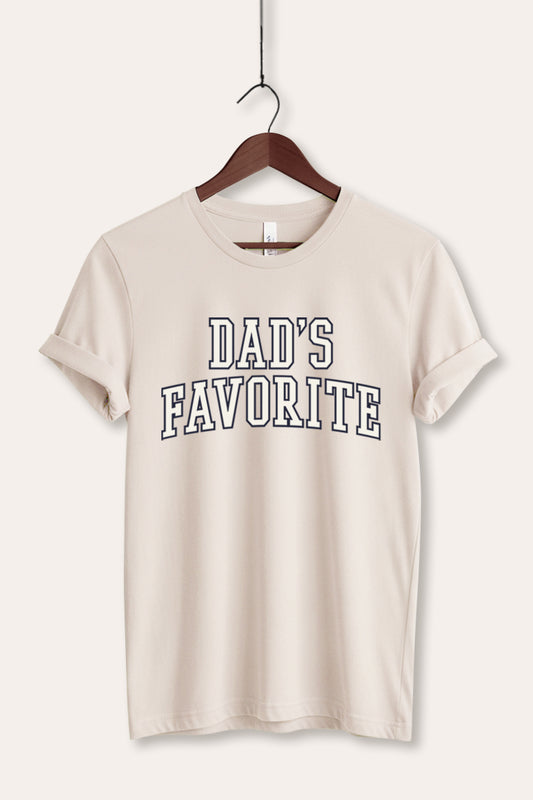 Dad's Favorite Typography Women's Jersey Tee