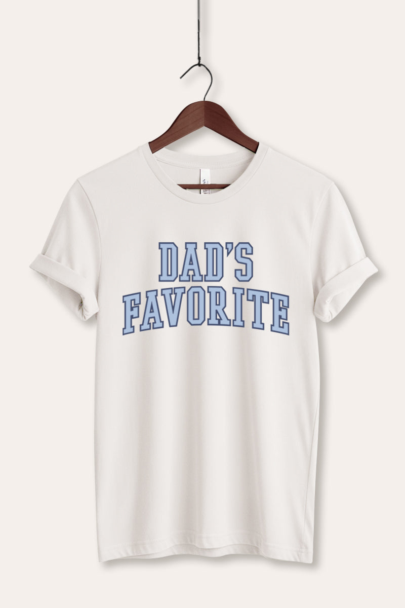 "dad's favorite" graphic bella+canvas® tee