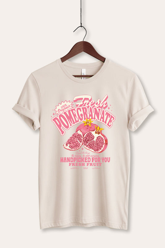 Fresh Pomegranate Fruit Graphic Women's Jersey Tee