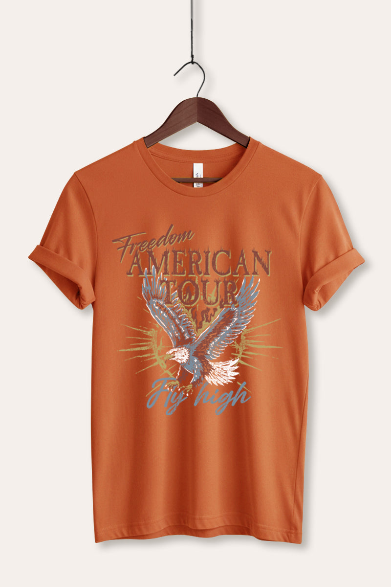bald eagle "freedom" graphic bella+canvas® tee