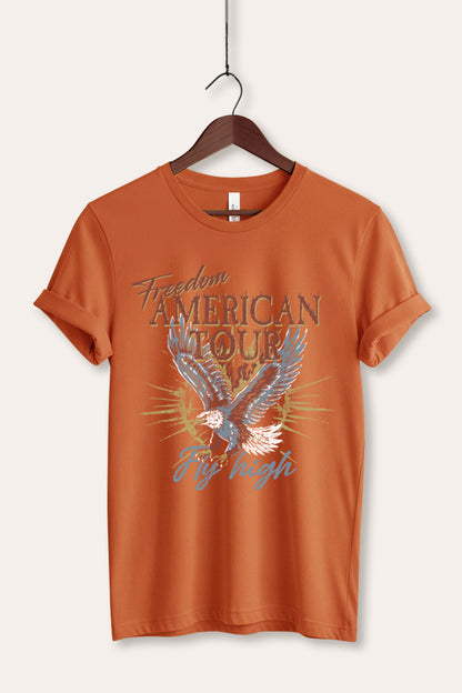 American Freedom Eagle Graphic Women's Jersey Tee