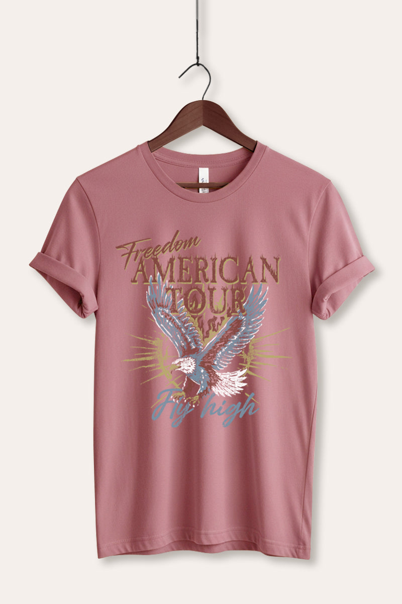 bald eagle "freedom" graphic bella+canvas® tee