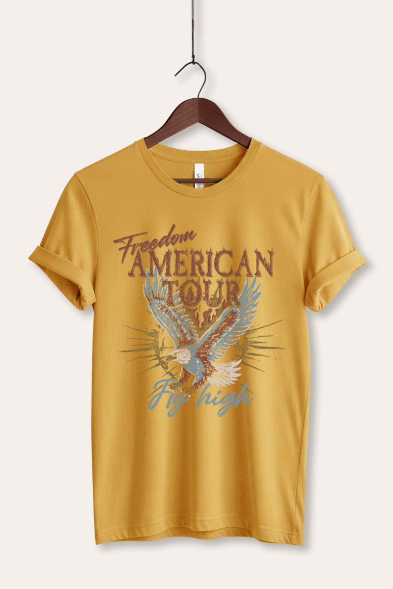 bald eagle "freedom" graphic bella+canvas® tee