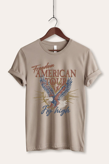 American Freedom Eagle Graphic Women's Jersey Tee