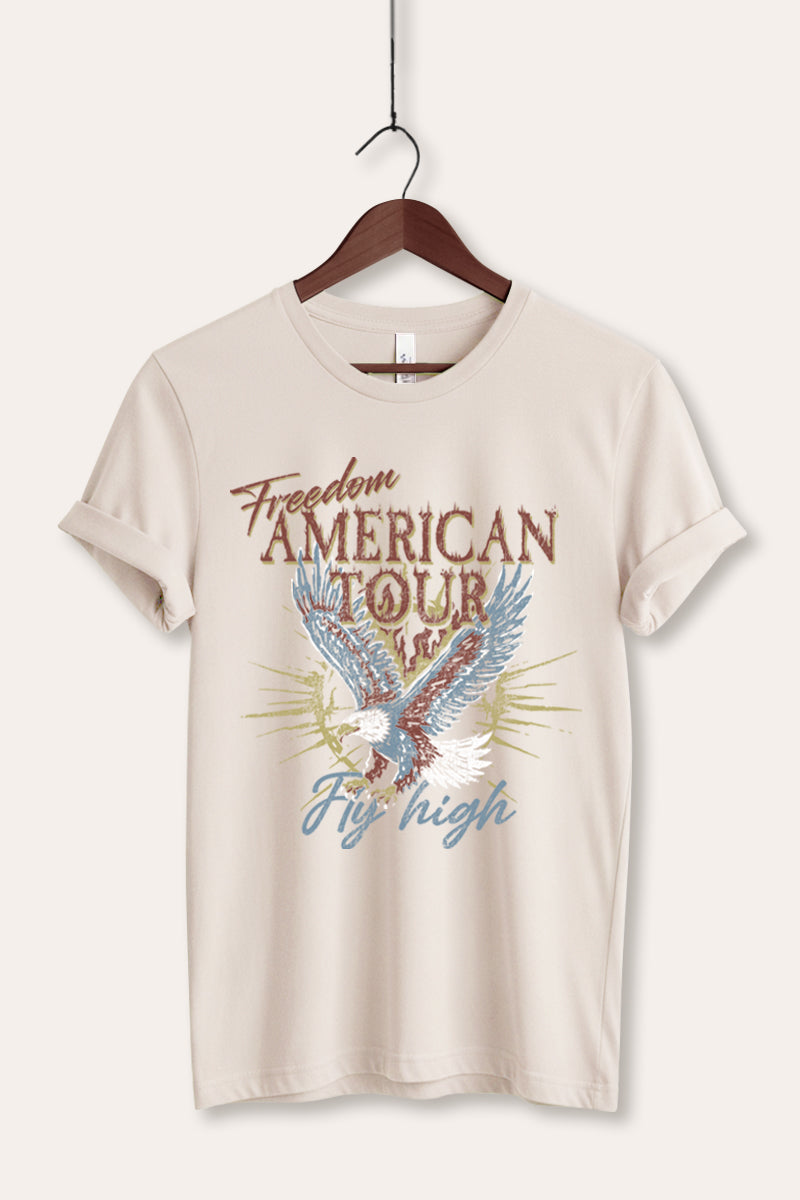 bald eagle "freedom" graphic bella+canvas® tee