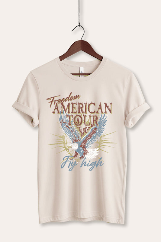 bald eagle "freedom" graphic bella+canvas® tee