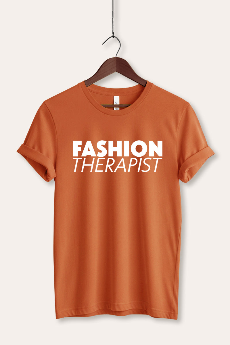 "fashion therapist" graphic bella+canvas® tee