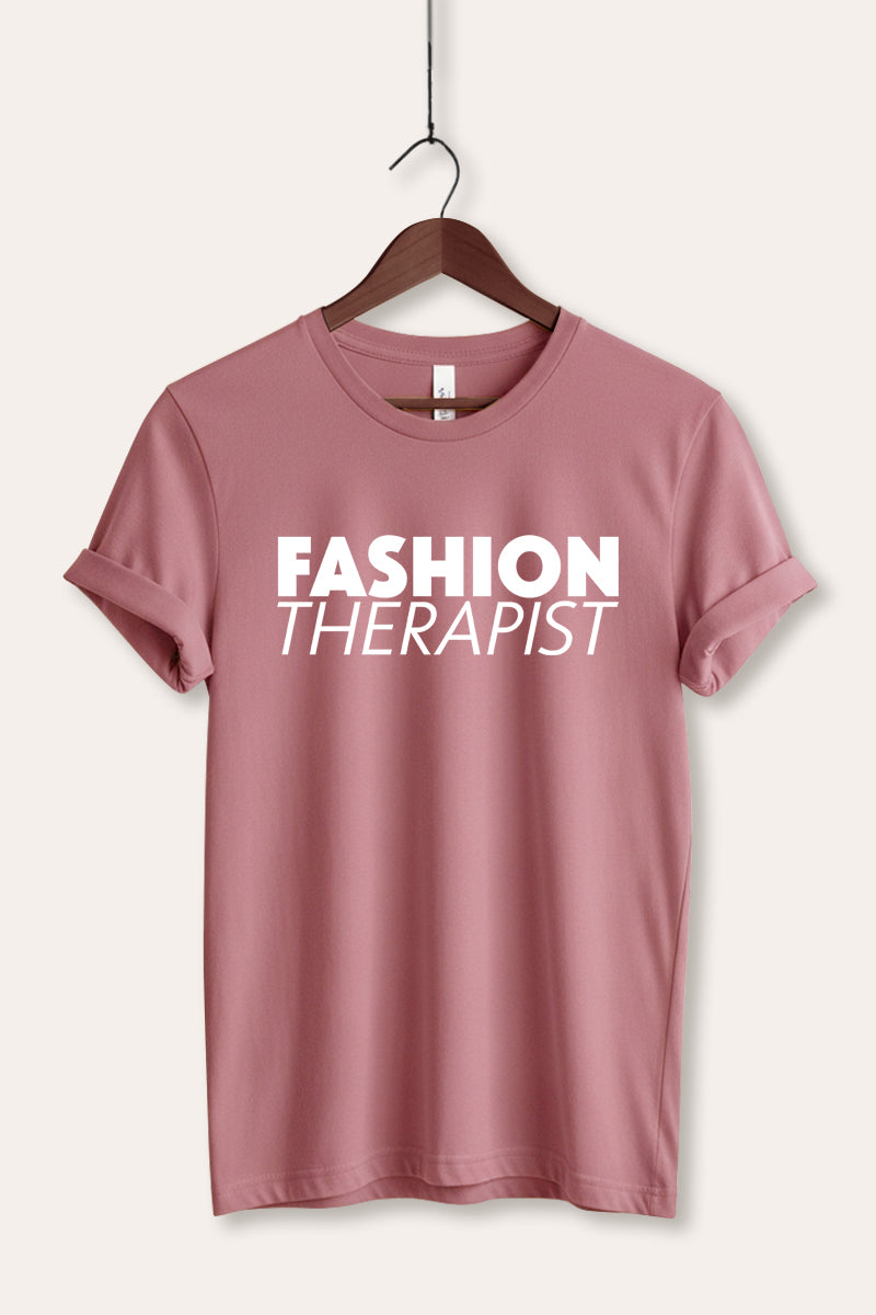 "fashion therapist" graphic bella+canvas® tee