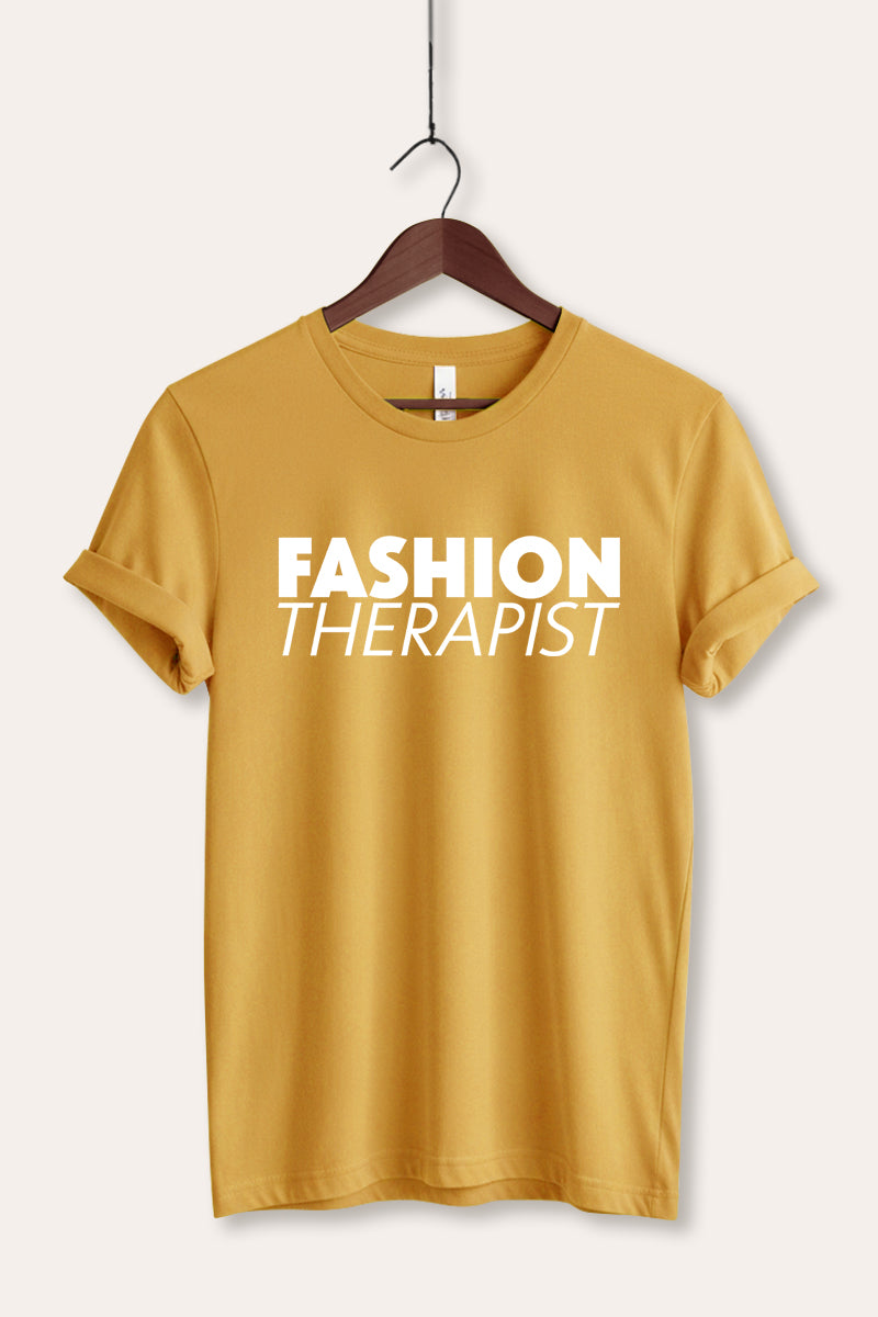 "fashion therapist" graphic bella+canvas® tee