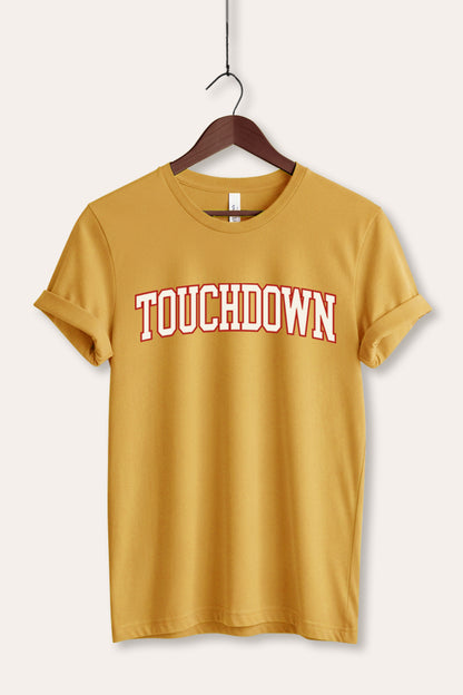 Touchdown Collegiate Sports Graphic Women's Jersey Tee