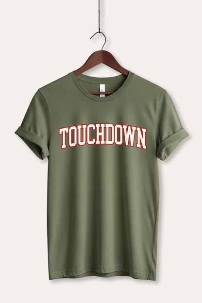 Touchdown Collegiate Sports Graphic Women's Jersey Tee