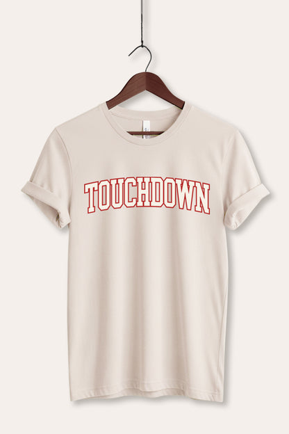 Touchdown Collegiate Sports Graphic Women's Jersey Tee