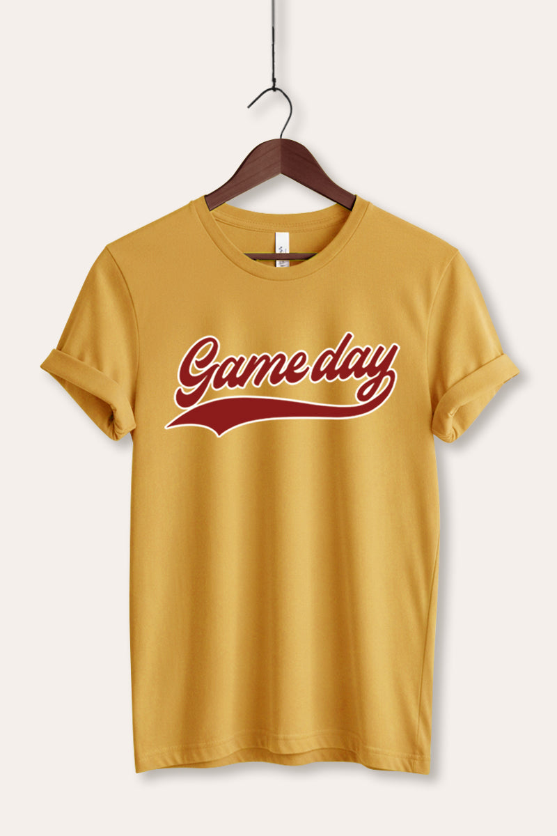 "game day" varsity graphic bella+canvas® tee