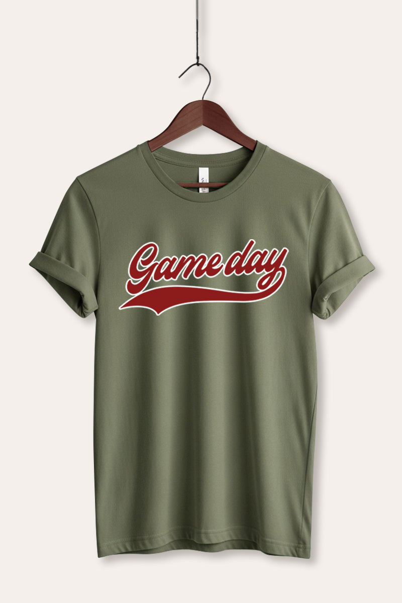 "game day" varsity graphic bella+canvas® tee