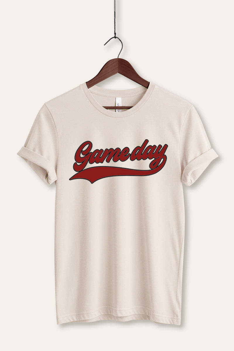 "game day" varsity graphic bella+canvas® tee