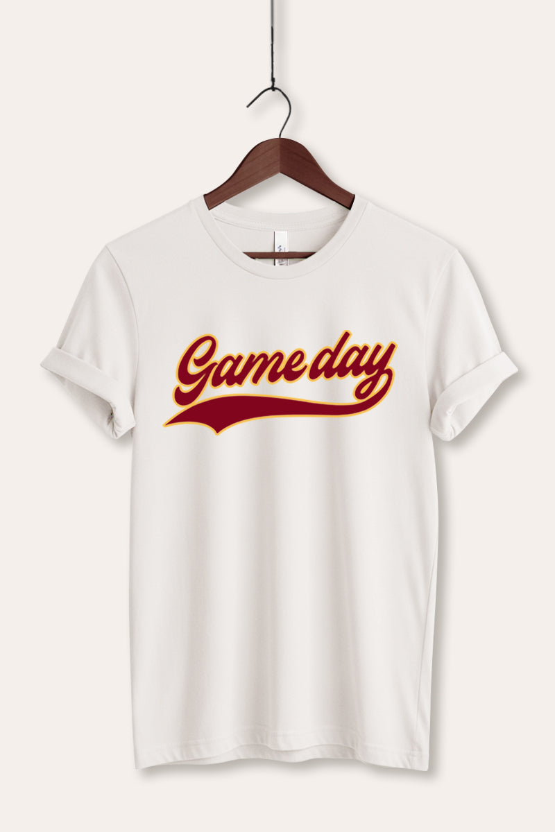 "game day" varsity graphic bella+canvas® tee