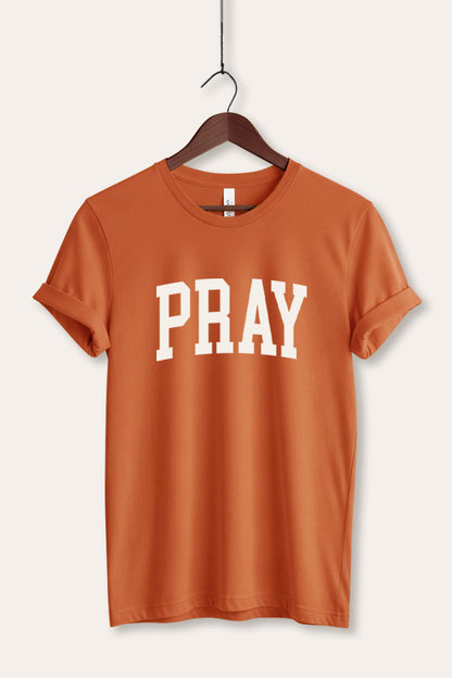 Pray Lettering Graphic Women's Jersey Tee
