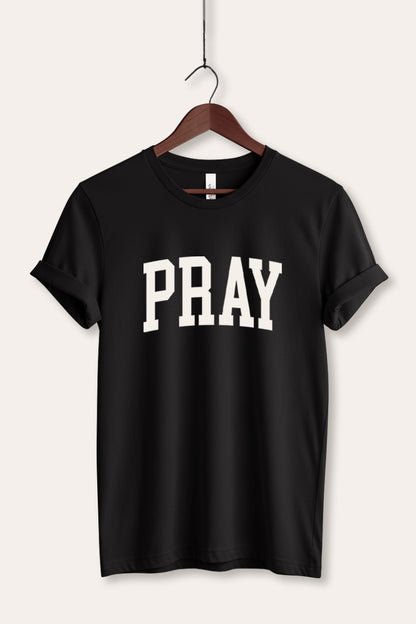 Pray Lettering Graphic Women's Jersey Tee