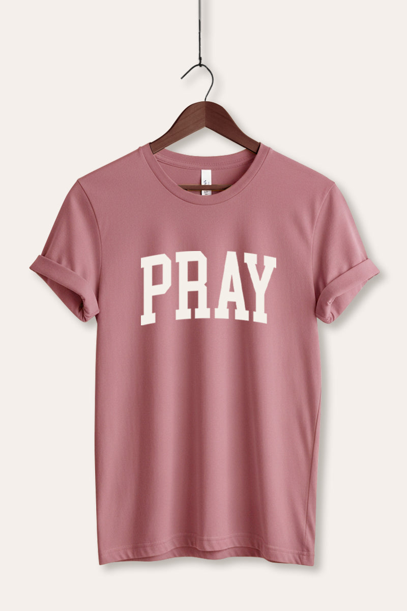 "pray" graphic bella+canvas® tee