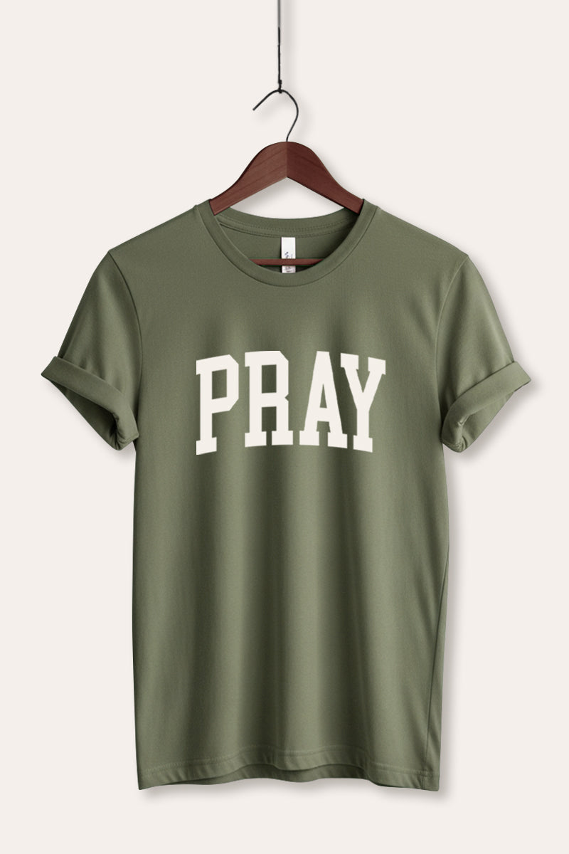 "pray" graphic bella+canvas® tee