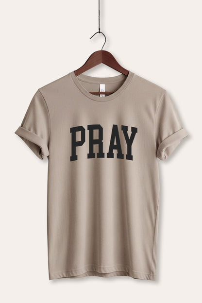 Pray Lettering Graphic Women's Jersey Tee