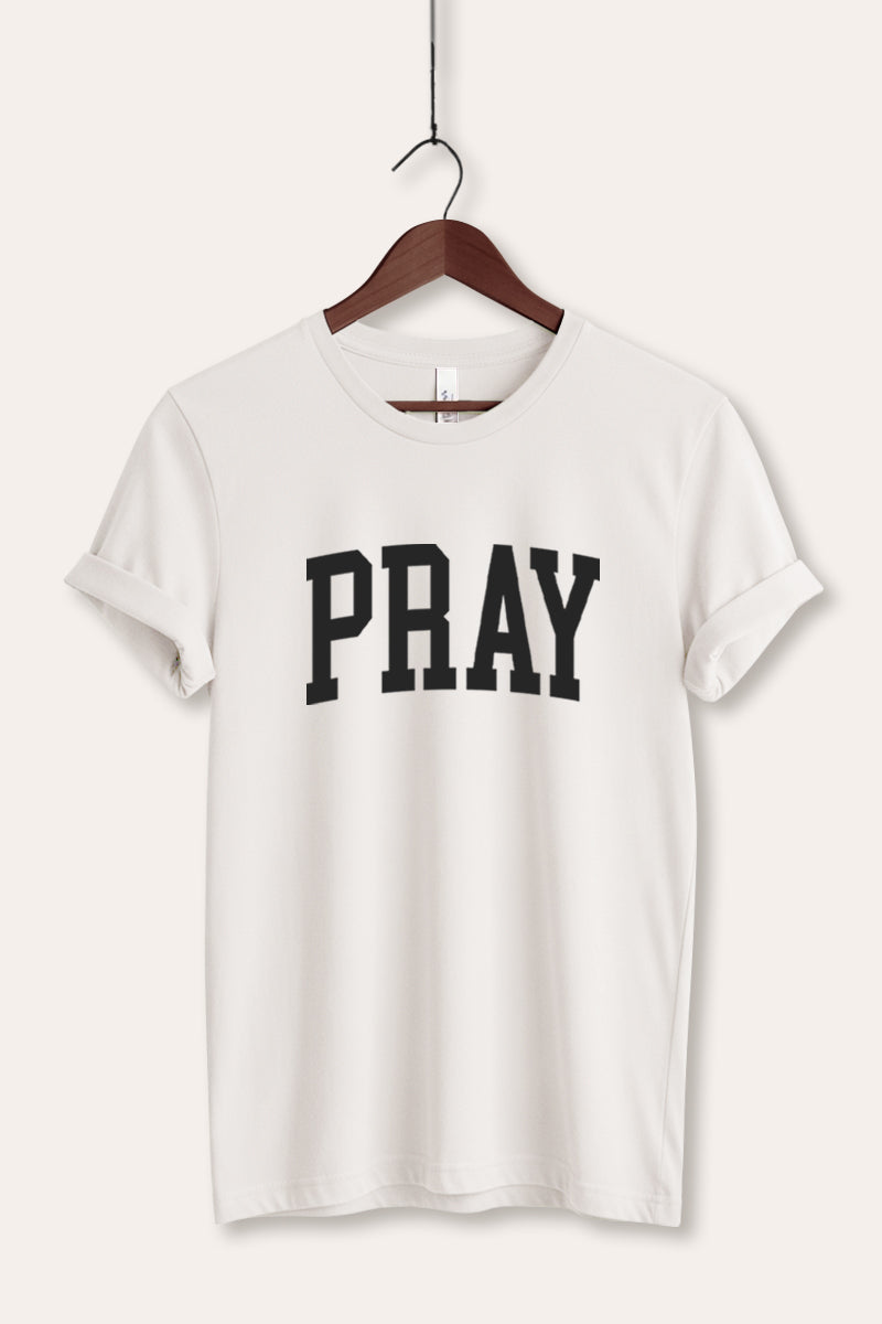 "pray" graphic bella+canvas® tee