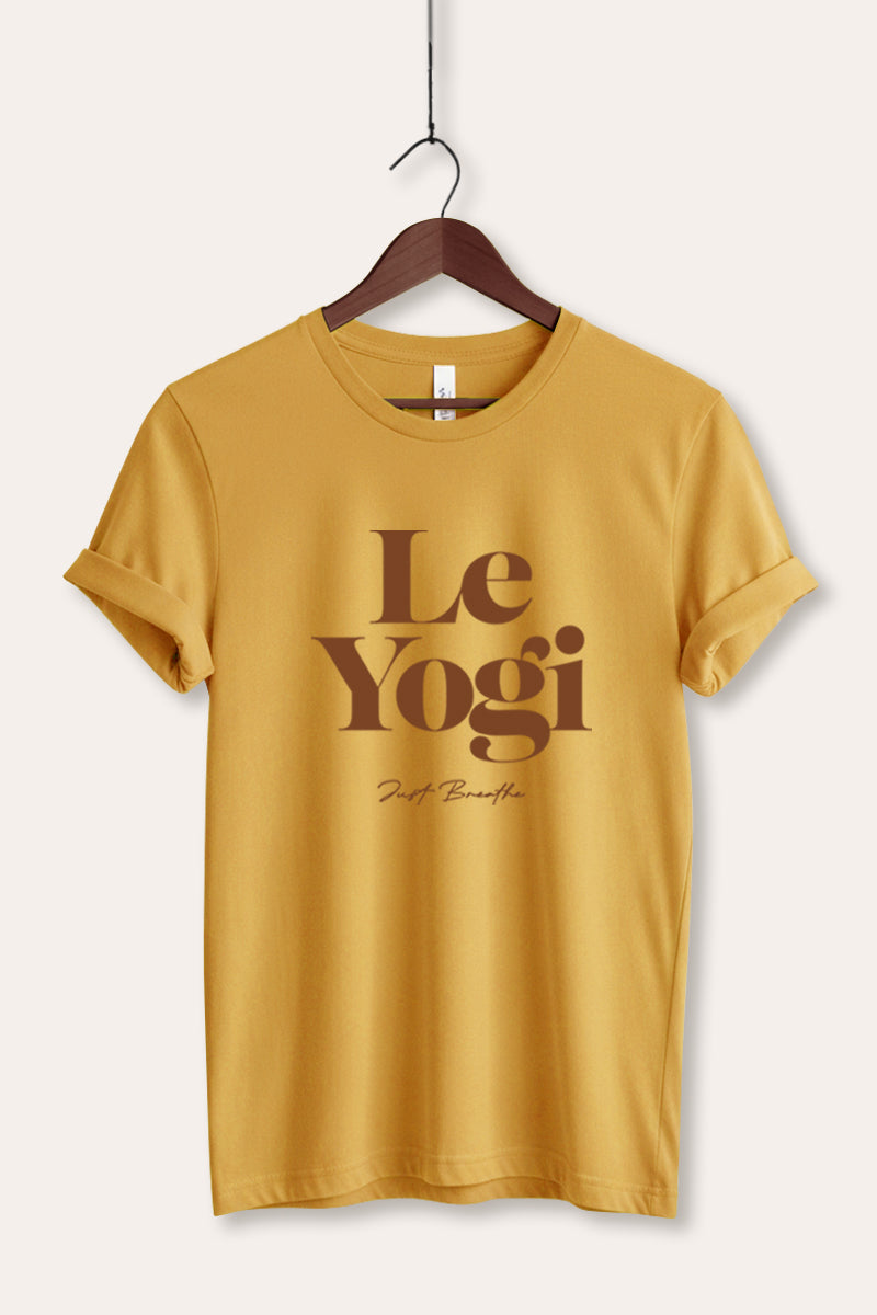 "le yogi" graphic bella+canvas® tee