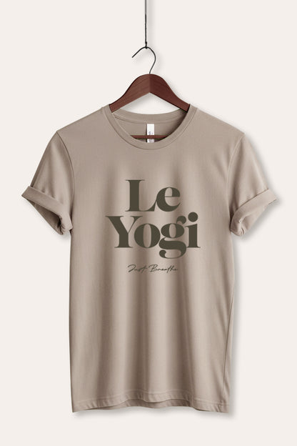 Le Yogi "Just Breathe" Graphic Women's Jersey Tee