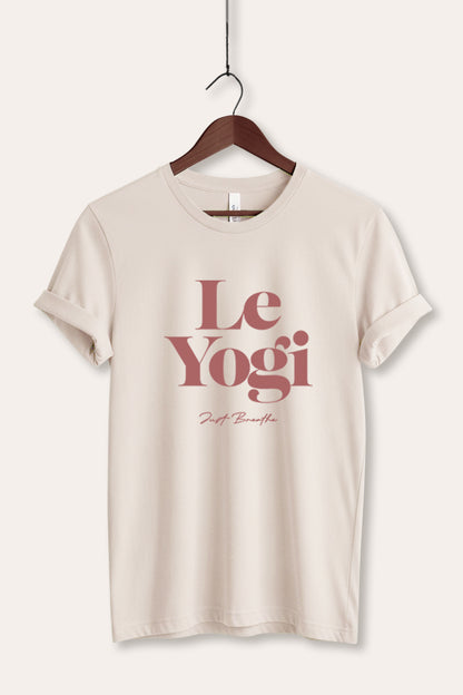 Le Yogi "Just Breathe" Graphic Women's Jersey Tee