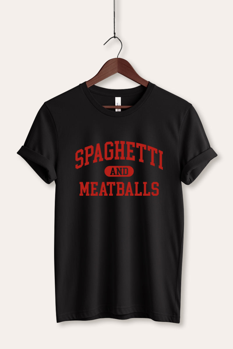 spaghetti & meatballs graphic bella+canvas® tee
